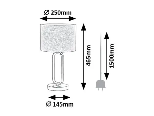 Stolové svietidlo Rabalux LED 74044 8W 300lm 230V IP20 čierna